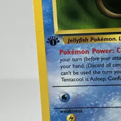 First Edition Tentacool Fossil 56/62 Common Non Holo 1999 NM+ Pokemon TCG Card - Image 4