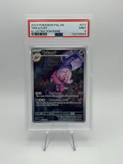 PSA 9 Tinkatuff Paldea Evolved 217/193 Illustration Rare Pokemon Card - Image 1