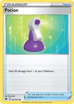 Potion 061/073 | Champion’s Path | Trainer Pokemon Item Card - Image 1