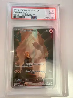 Pokemon TCG 2023 151 Charmander Card 168/165 PSA 9 🔥 👀 - Image 1