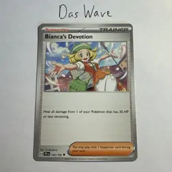 BIANCA'S DEVOTION - UNCOMMON - TEMPORAL FORCES - POKEMON CARD - 142/162 - NM/M - Image 1