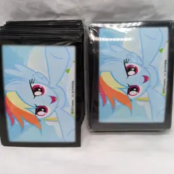 (127) Rainbow Dash Standard Size Trading Card Sleeves - Image 1