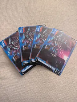 ReZEL, RGZ-95 - GD01-018 NM - Gundam TCG 4 card Playset - Image 1