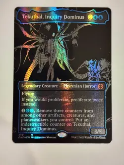 MTG Tekuthal, Inquiry Dominus (Oil Slick Raised Foil) Phyrexia: All Will Be One - Image 1