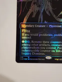 MTG Tekuthal, Inquiry Dominus (Oil Slick Raised Foil) Phyrexia: All Will Be One - Image 5