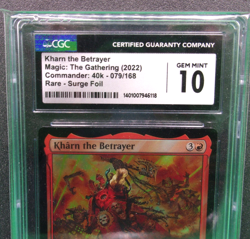 MTG Kharn the Betrayer (Surge Foil) Universes Beyond: Warhammer 40k CGC 10 - Image 2