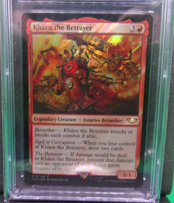 MTG Kharn the Betrayer (Surge Foil) Universes Beyond: Warhammer 40k CGC 10 - Image 3