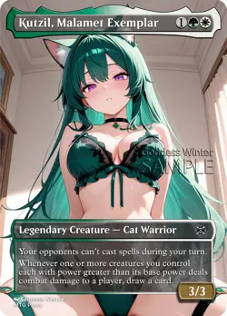 MTG - Kutzil, Malamet Exemplar - Fanart Borderless Style - EDH / Playtest - Image 1