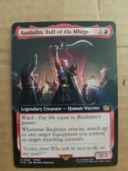 MTG Raubahn, Bull of Ala Migo (Extended Art) #465 Final Fantasy MINT PACK FRESH! - Image 1
