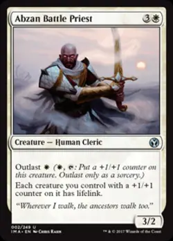 Abzan Battle Priest -Foil Light Play MTG Iconic Masters - Image 1