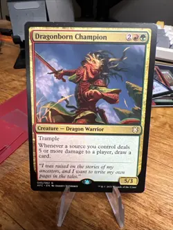 MTG Commander: Adventures in the Forgotten Realms AFC Dragonborn Champion MINT - Image 1