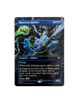 Quantum Riddler M 0315 Borderless FOIL MTG Edge Of Eternities EOE EN NM/M - Image 1