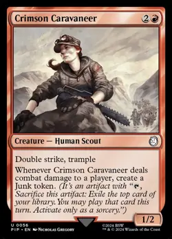1x Crimson Caravaneer - NM - Fallout - SPARROW MAGIC mtg - Image 1