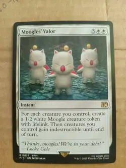 MOOGLES' VALOR mtg Final Fantasy 1 Rare MINT PACK FRESH - Image 1