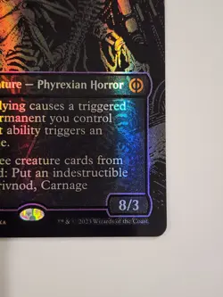 MTG Drivnod, Carnage Dominus (Oil Slick Foil) Phyrexia: All Will Be One Foil - Image 4