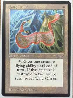 Flying Carpet- NM- Arabian Nights- Vintage MTG Magic the Gathering Single - Image 1