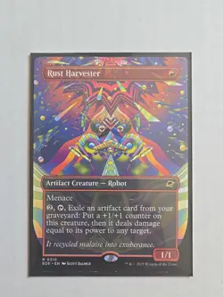 Rust Harvester (Borderless) - Edge of Eternities - NM - MTG Magic Rare Creature - Image 1