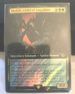 Shelob Child of Ungoliant, R 0785, NM, Extended Surge Foil MTG, LotR Lord Rings - Image 1