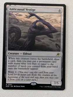 MTG Edge Of Eternities Rare ANTICAUSAL VESTIGE NM - Image 1