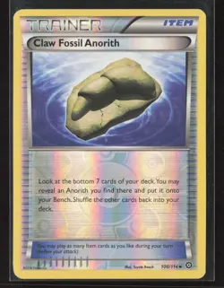 Claw Fossil Anorith #100/114 XY - Steam Siege Pokemon TCG - Image 1