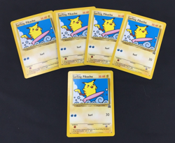 Lot of 5 2001 Pokemon Black Star Promo #28 Surfing Pikachu Cards NM Unplayed - Image 1