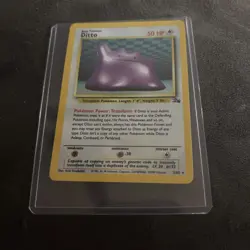 Pokemon TCG Ditto 18/62 Fossil Set Non Holo Unlimited Vintage 1999 - Image 1