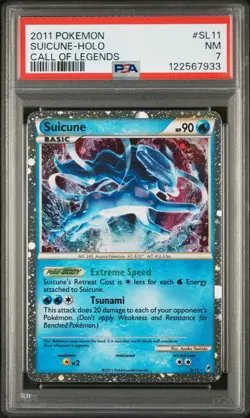 Pokemon Suicune SL11 Call of Legends PSA 7 TCG - Image 1