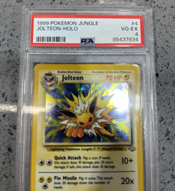 1999 Pokemon Jungle Jolteon #4 1ST Edition Holo PSA 4 - Image 2