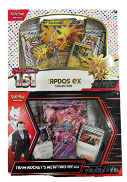 Pokemon 151 Zapdos EX Collection & Destined Rivals Mew Two EX Box - Image 1