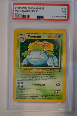 PSA 7 VENUSAUR HOLO 2000 POKEMON BASE 2 / BASE II / BASE SET 2 FRESH GRADE - Image 1
