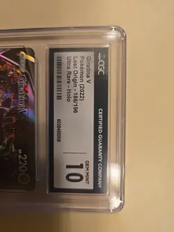 Pokemon Giratina V Alt Art 186/196 Lost Origin CGC Gem Mint 10 - Image 2