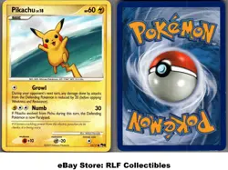 2009 Pokemon, POP Series 9, #15/17 Pikachu Lv. 18, Common - Image 1