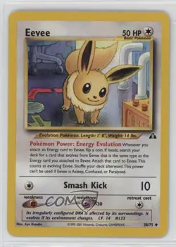 Eevee Pokemon Neo Discovery #38 2001 04dh - Image 1