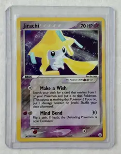 2004 Pokemon EX Hidden Legends Jirachi Holo 8/101 - Image 1