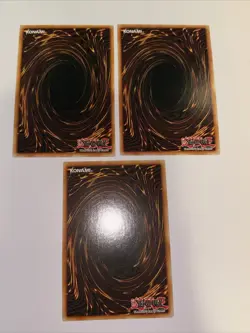 3x Yugioh PSY-Framegear Gamma MGED-EN012 Gold Rare 1st Edition NM Playset - Image 3