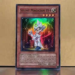 YuGiOh • Silent Magician LV4 • NTR-EN001 • Holo Super Rare • NM - Image 1