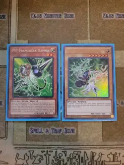 YUGIOH PSY-FRAMEGEAR GAMMA RARE + PSY-FRAME DRIVER ULTRA 1ST ED NM - Image 1