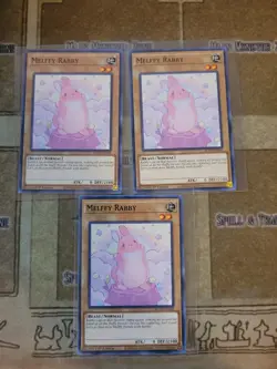 YUGIOH 3X MELFFY RABBY ROTD-EN016 COMMON 1ST ED NM - Image 1
