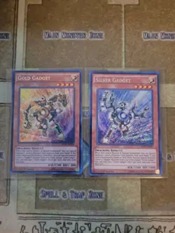 YUGIOH GOLD GADGET + SILVER GADGET MVP1 SECRET 1ST ED NM - Image 1