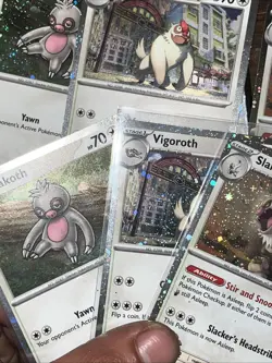 Slaking 162/193 SWIRL Paldea Evolved Cosmos Holo Rare Pokemon TCG MINT - Image 5