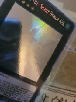 YUGIOH NUMBER 101: SILENT HONOR ARK LED9-EN000 GHOST RARE 1ST ED NM - Image 3