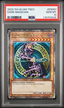 YUGIOH PSA 10 2023 Dark Magician TN23-EN001 QCR Promo *9926 - Image 1