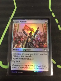 MTG Magic The Gathering Team Pennant Foil Artifact Vigilance Trample Commander - Image 1