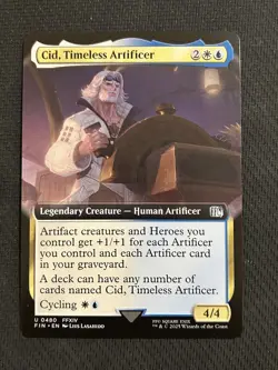 MTG - FIN - Cid, Timeless Artificer - Borderless Non-Foil - U 0480 NM - Image 1