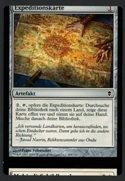 ***German Expedition Map NFC Miscut*** MTG Zendikar Magic Kid Icarus - Image 1