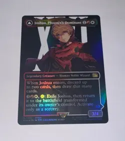 Magic MtG: *Borderless Foil* Joshua, Phoenix's Dominant (Final Fantasy / FIN) NM - Image 1