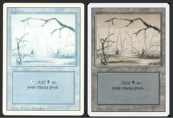 ***Swamp Albino Misprint*** MTG Revised Magic Kid Icarus - Image 1