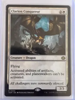 1x Clarion Conqueror NM Eng MTG - Tarkir: Dragonstorm Pack Fresh - Image 1