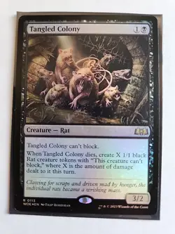 Tangled Colony (Foil) - Wilds of Eldraine - LP - MTG Magic - Rare - Creature - Image 1