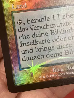 ***FOIL German Polluted Delta Misprint (Purple near Foil Star)*** MTG Onslaught - Image 4